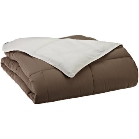 Grand Down All Season Down Alternative Reversible Comforter Twin/Twin XL-Ivory/Taupe COMFORTER TXL REV-IT